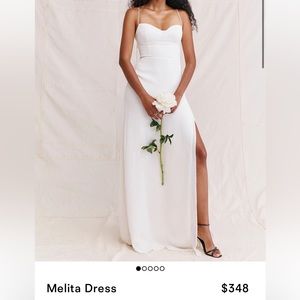 Reformation Melita Ivory Dress. Size 0